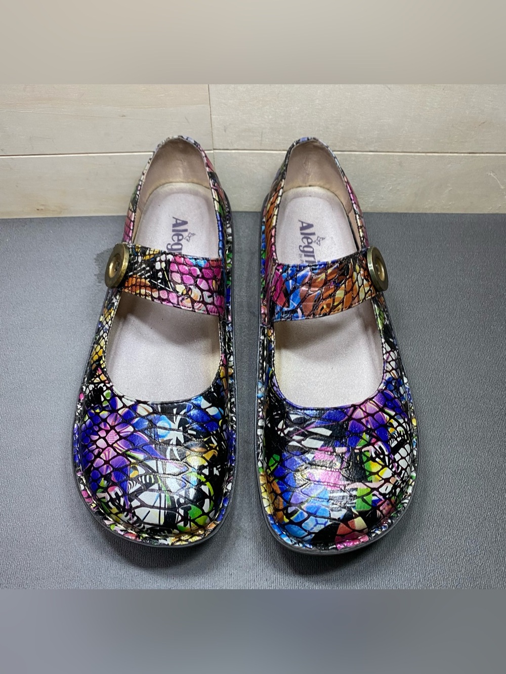 Alegria Paloma Mary Jane Multicolor Women's Size 10 Shoes EU40 Leather - Picture 7 of 11